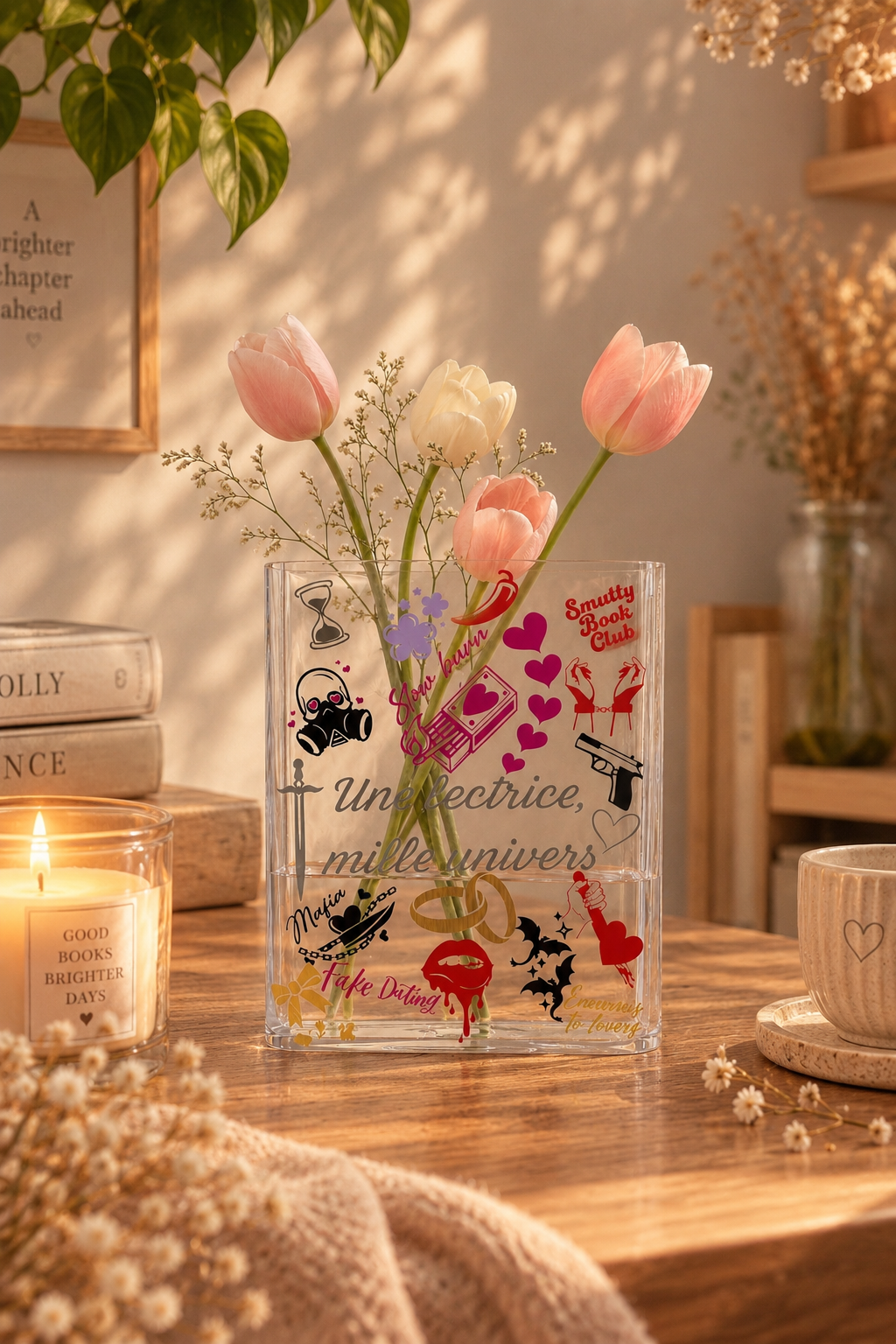 Vase livre Bookish – Une lectrice, mille univers