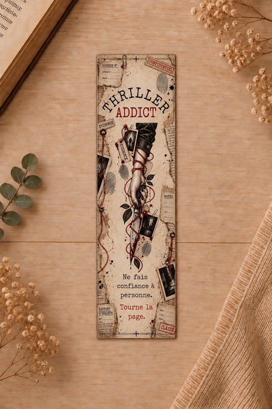 Marque-page « Thriller Addict »