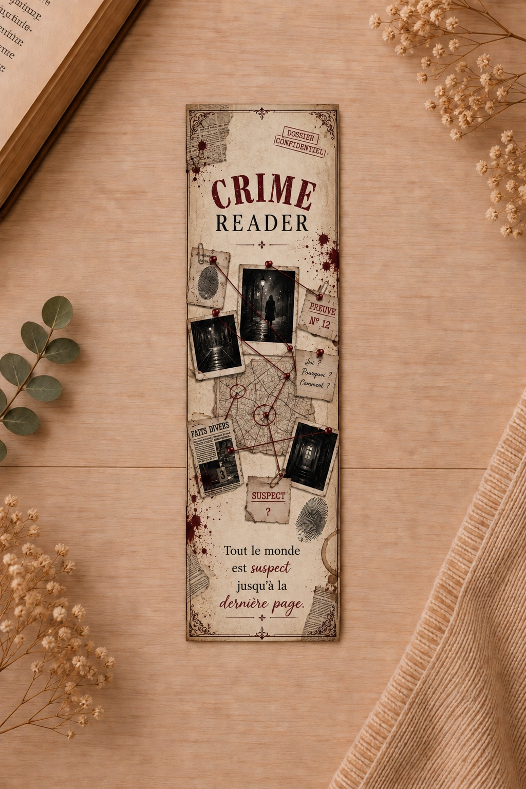 Marque-page « Crime Reader »